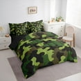 thumbnail image 3 of jejeloiu Military Camo Pattern 7-Piece Twin Bedding Sets,Green Camouflage Bedding Comforter Set For Girls Women Reversible, 3 of 8