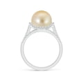 thumbnail image 2 of ANGARA Golden South Sea Cultured Pearl Triple Shank Ring in 14K White Gold for Women | June Birthstone, Birthday, Anniversary, Jewelry Gift for Women | Pearl Ring, 2 of 8