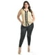 thumbnail image 4 of Blusa con detalle de encanje Roman Fashion /Tallas Extras, 8004 (Beige) beige 42, 4 of 5