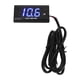 thumbnail image 2 of Voltímetro universal LCD para motocicleta, voltímetro impermeable ultrafino con soporte izquierdo DC12V azul, 2 of 5