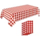 thumbnail image 1 of Set of 4, Picnic Tablecloth, Red and White Checkered Tablecloth, Plastic Tablecloth, Disposable Party Tablecloth, Checkered Tablecloth by Crystal Lemo, 1 of 4