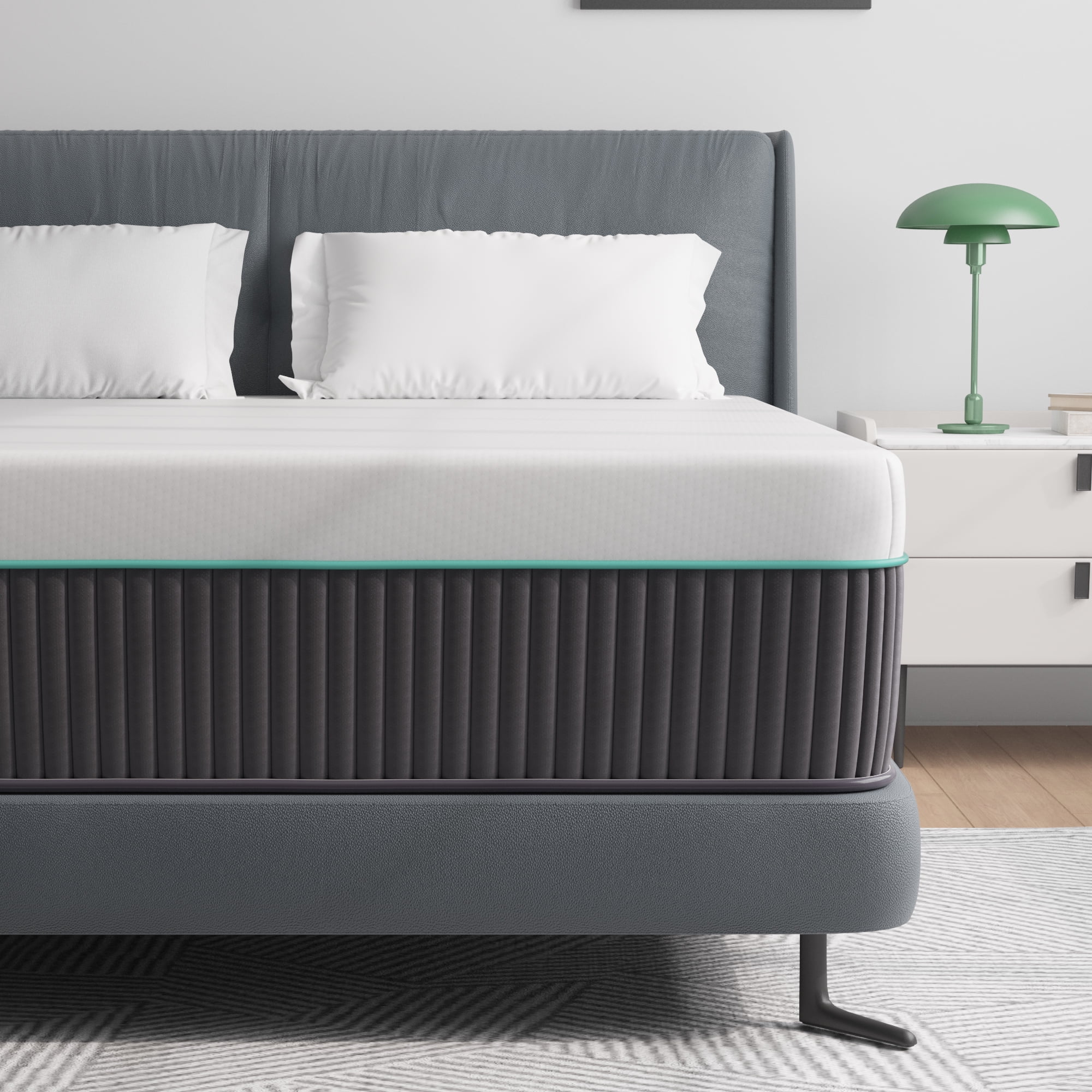 Full Size Mattress, JIAVA 12" Soft Hybrid Innerspring Mattress Gel Memory Foam