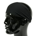 thumbnail image 2 of Temple Tape Four Inch Moisture Wicking Workout Sweatband; Absorbs & Evaporates Sweat 8x Faster -Black, 2 of 3