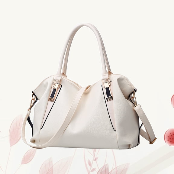 Women PU Shoulder Crossbody Bag Evening Bag Handbag Ladies Wedding Clutch Female Party Banquet Bag (Creamy White)