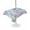 Blue, variant on Outdoor Tablecloth with Umbrella Hole for Patio/Picnic/Party/Camping, Coastal Jellyfish Waterproof Table Cloth Round Cover Washable, Summer Beach Nautical Ocean Coral Seahorse (Dia 60")