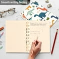 thumbnail image 4 of FORMRS 1-Subject Spiral Notebook 8" x 5" College Ruled 60 Refillable Sheet A5 Hard Cover, Dinosaur Pattern, 4 of 7