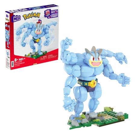 MEGA Pokemon Machamp Building Toy Kit (401 Pieces) with 1 Poseable Figure for Kids