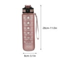 thumbnail image 3 of Wovilon 32 Oz Water Bottle with Time Marker, Carry Strap, Leak-Proof Tritan Bpa-Free, Ensure You Drink Enough Water for Fitness, Gym, Camping, Outdoor Sports, 3 of 8