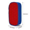 thumbnail image 4 of Large Storage Pencil Case, Red Fish Scales Pattern with Zipper Large Capacity Pen Bag, 4 of 8