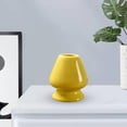 thumbnail image 3 of Ceramic Matcha Whisk Holder Matcha Ceremony Chasen Stand Matcha Whisk Container Tea Tool Teaware for Teahouse Dining Room Home Restaurant Yellow, 3 of 6