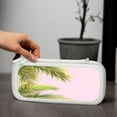 thumbnail image 6 of Green Tropical Plant With Pink Background, Carrying Case For Nintendo Switch & OLED Version, Eva Pouch Case for Console & Accessories with 10 Game Card Slot & Wristband, White, 6 of 6