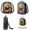 thumbnail image 4 of XYZCANDO Sloth Retro Leaves Print School Backpack Set 17 Inch Book Bag Large Capacity Primary School Bookbag 3 Pack Travel Backpacks Lunch Bag Pencil Case for Boys Girls Knapsack, 4 of 6