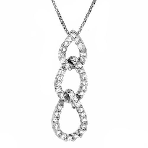 KREMENTZ 14K White Gold and Diamond 