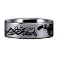 thumbnail image 3 of Silver Tungsten Cowboy Ring, 3 of 4
