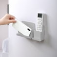 thumbnail image 5 of Remote Control Caddy Holder - Wall Mounted ABS Plastic Shelf Organizer for Bedroom Home, Remotes & Phone Storage, 5 of 6