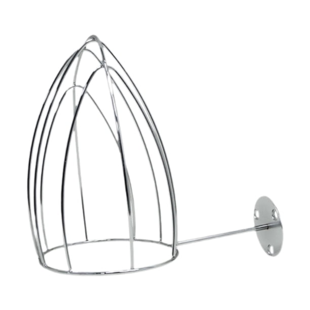Soporte de alambre de metal para sombreros, montaje en pared, instalación conveniente, gorra de béisbol creativa plata