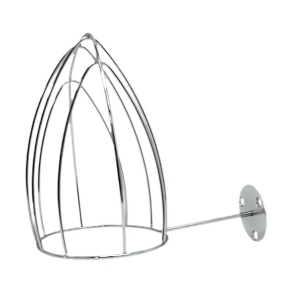 Soporte de almacenamiento de tapa de sombrero de alambre de metal, soporte de tapa de béisbol, montado en la pared, adorno instalar fácilmente soporte plata