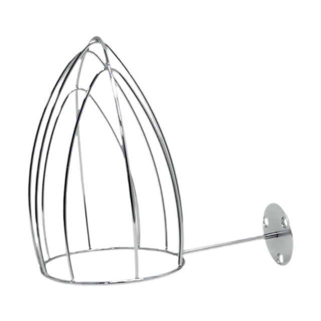 Soporte de almacenamiento de tapa de sombrero de alambre de metal, soporte de tapa de béisbol, montado en la pared, adorno instalar fácilmente soporte plata