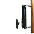 thumbnail image 4 of Prime-Line Keyed Sliding Glass Door Handle Set Replace Old or Damaged Door Handles Quickly and Easily Wood & Black Painted Diecast, Hook Style, Flush Mount, Fits 6-5/8" Hole Spacing (1 Set), 4 of 5