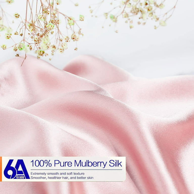 Pink Mulberry Silk Pillowcase Set Of 2 - Standard Queen, Silk Works London