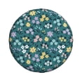 thumbnail image 3 of Rv Spare Tire Cover 15 inch - Floral print C Tire Covers for Trailers, Adjustable Camper Spare Tire Cover, 3 of 7