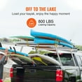 thumbnail image 6 of VEVOR Truck Rack 71"x31" Size 800 lbs Capacity Pick up Truck Ladder Truck Bed Rack with Adjustable Tie-downs for Kayak, 6 of 10