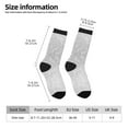 thumbnail image 2 of Logiee Silver Glitter Print Adult Socks for Men & Women,Calf Socks, Ankle Socks,Boots Socks,Breathable Casual Sock,Unisex Crew Socks, 2 of 6