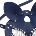 thumbnail image 2 of Pompon en Métal pour Femmes en Cuir PU pour Performance sur Scène, Jeu de Rôles, Bleu Foncé, 2 of 7