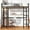 Black, variant on Ktaxon Loft Bed with Desk, Twin Size Bunk Bed Frame for Kids, Adult, Gray