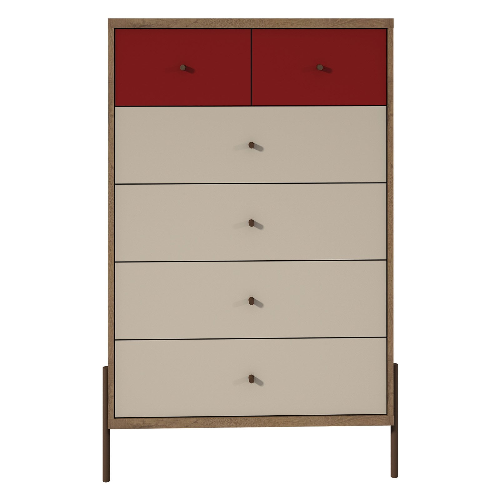 Joy 48 43 Tall Dresser With 6 Full Extension Drawers In Off White