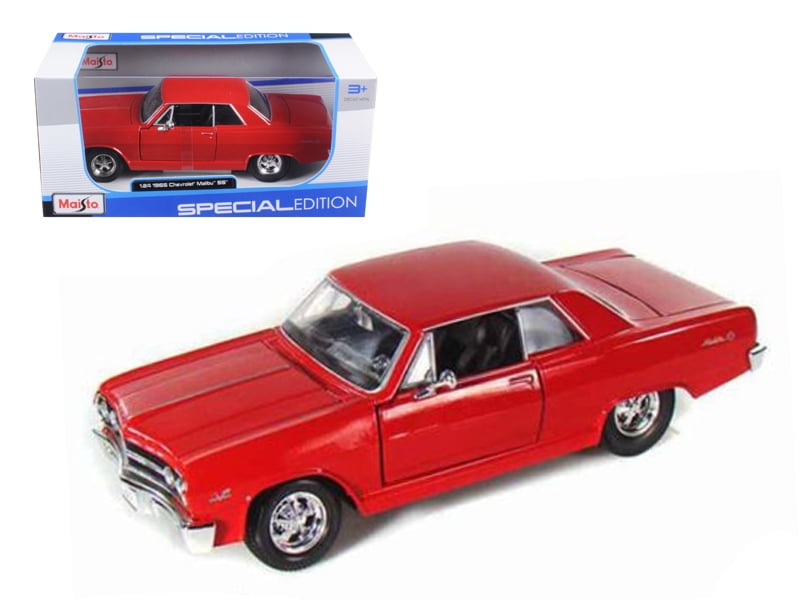 1965 Chevrolet Malibu SS Red 1/24 Diecast Model Car by Maisto - Walmart