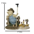 thumbnail image 4 of Chicken Farming Is Easy Comical Pig Holding Shovel With Buried Hens Figurine, 4 of 9