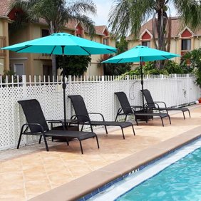 Eliteshade Sunbrella 9ft 3 Tiers Market Umbrella Patio Outdoor Table Umbrella With Ventilation And 5 Years Non Fading Top Heather Beige Walmart Com Walmart Com