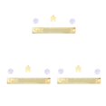 thumbnail image 4 of Kenally Tarjeta de estacionamiento luminosa Tarjeta de número de teléfono Aviso Ventosa al vacío Placa de plástico ABS Plata dorada Type3 NO3 Kenally CBP261550, 4 of 6
