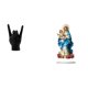 thumbnail image 1 of Estatua del gesto de la roca,Estatuas y figuras de dedos con gestos de música rock,Esculturas de resina con estantes modernos y creativos,Letrero de mesa,Decoración de escritorio acrílica, 1 of 8
