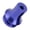 Blue, variant on Aluminum Shifter Boot Retainer Shifter Knob Adapter Connector for Vehicle M12x1.25 Shifter Knob Boot Retainer