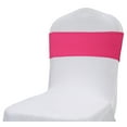 thumbnail image 3 of MDS Pack of 25 Spandex Chair Sashes Bow Ties With Buckle for Wedding - magenta, 3 of 6