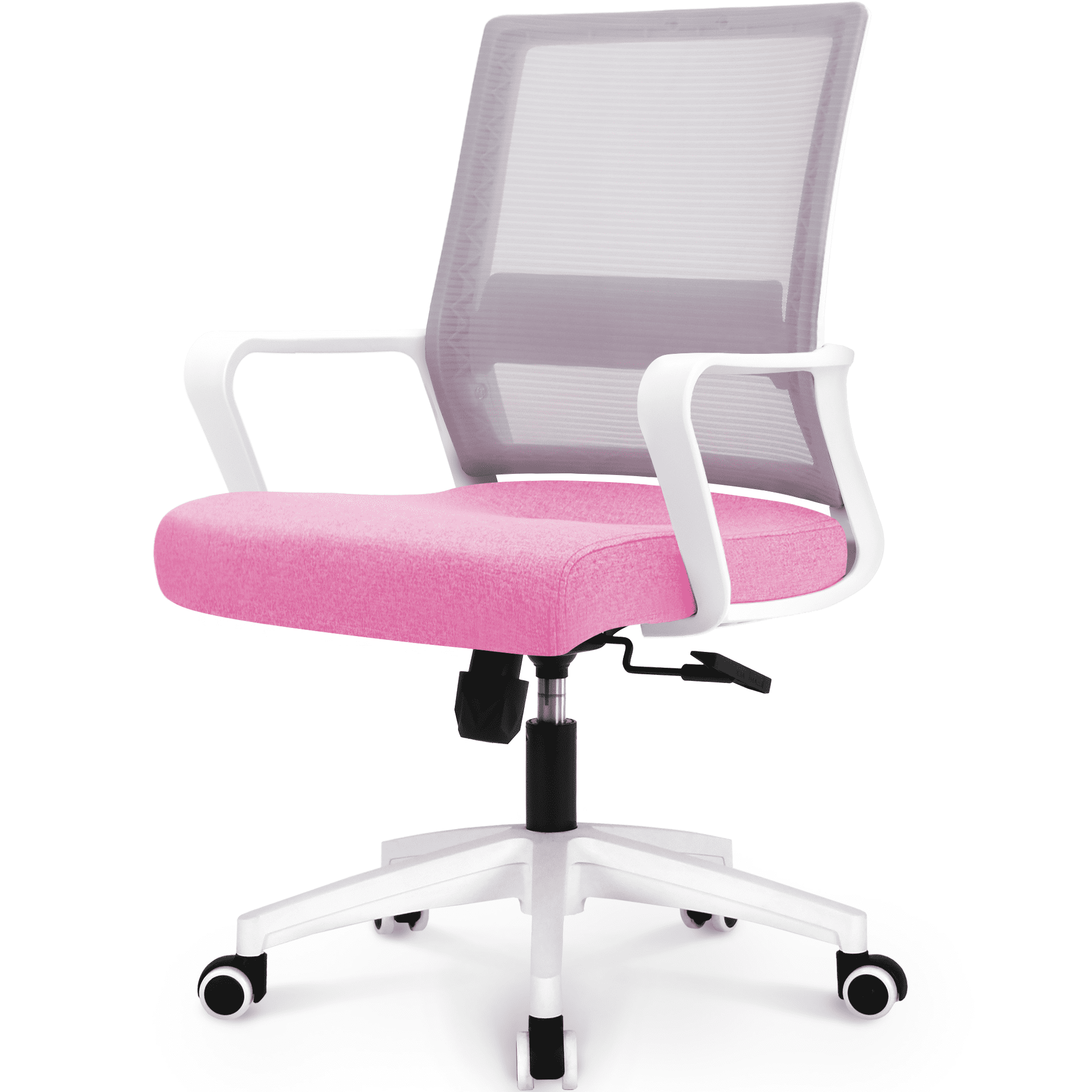 Hygge Ergonomic Lumbar Support Mid Back Adjustable Mesh Home Office Computer Desk Chair, Pink
