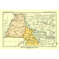 thumbnail image 2 of Hoen 14x11 Gold Ornate Wood Framed with Double Matting Museum Art Print Titled - Tennessee - Alabama - Hoen 1896, 2 of 4