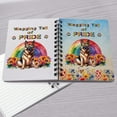 thumbnail image 4 of Wagging Tail German Shepherd Celebrates Rainbow Pride Month LGBT LGBTQ+ Spiral Bound Journal Alsatian Dog Lover Gifts 5x7in Spiral Notebook - 01003, 4 of 5