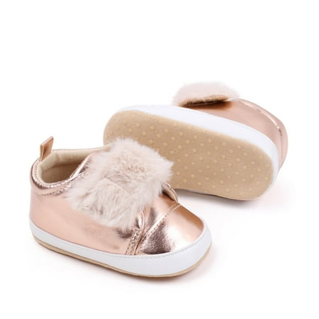 Loliuicca Baby Girl Premium Flats Infant Sneaker First Walker Crib Shoes