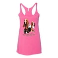 thumbnail image 2 of If It's Not a Bassett Hound Its Just a Dog Gift | Womens Dog Lover Premium Tri-Blend Racerback Tank Top, Vintage Pink, X-Large, 2 of 3