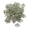 thumbnail image 2 of 50pcs Vintage Lotus Flower Cut Pendant Charms Jewelry Making Accessory Craft, 2 of 5