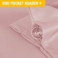 thumbnail image 2 of PrimeBeau Blackout Window Valances - 2 Panels 52" W x 18" L Rod Pocket Short Curtains, Privacy Decorative Valances for Kitchen Living Room Bedroom Bathroom,Coral, 2 of 4