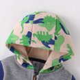 thumbnail image 3 of WIBACKER Dinosaur Infant Baby Boys' 3-Piece Hooded Jacket Pant and Bodysuit Set Toddler Outfits, 3 of 13