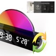 thumbnail image 1 of Reloj electrónico USB, lámpara de amanecer digital, reloj despertador con luz (negro) Likrtyny Libre de BPA, 1 of 9