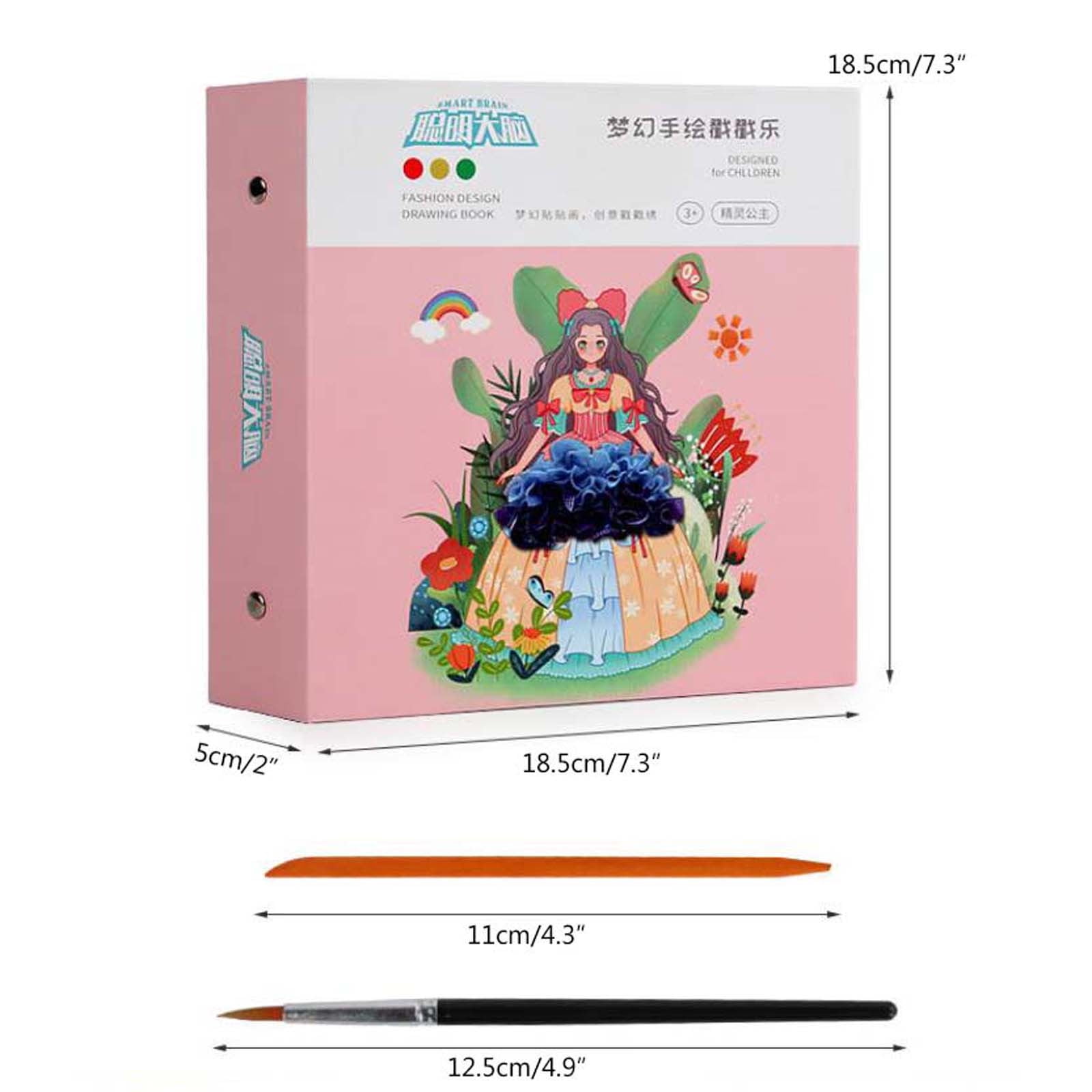 4Pcs Fantasy Princess C Kid Toy Fashion Drawing Creative Poke Art Book For Girls  Ages 8-12, Puzzle Puncture Painting With Princess Board Stickers, Kids Art  Education Book, Art Diy Craft Kit Gifts