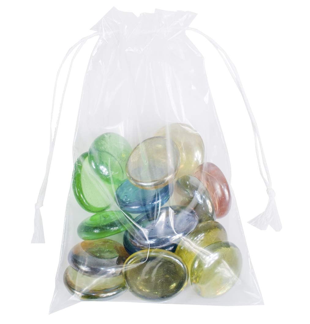 clear poly drawstring bags