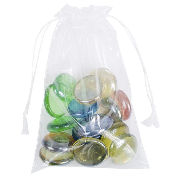 AMZ Supply Clear Drawstring Bags 4x6 Double Cotton Polyethylene Bags 2