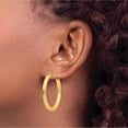 thumbnail image 3 of 10K Yellow Gold 3Mm Polished Square Hoop Earrings (Width 3) (Length 35) - Jbsp, 3 of 5